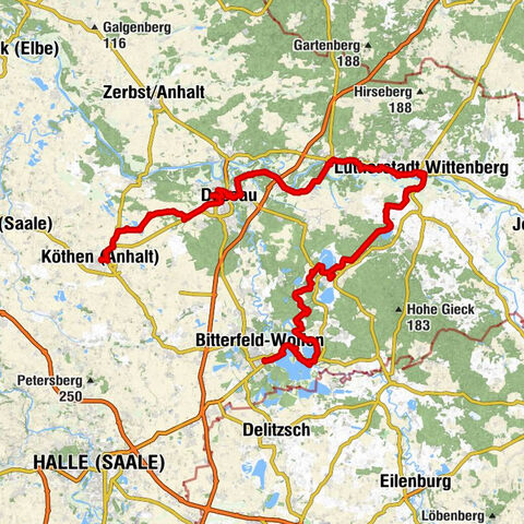 Eine Radtour entlang der Straße der deutschen Sprache
