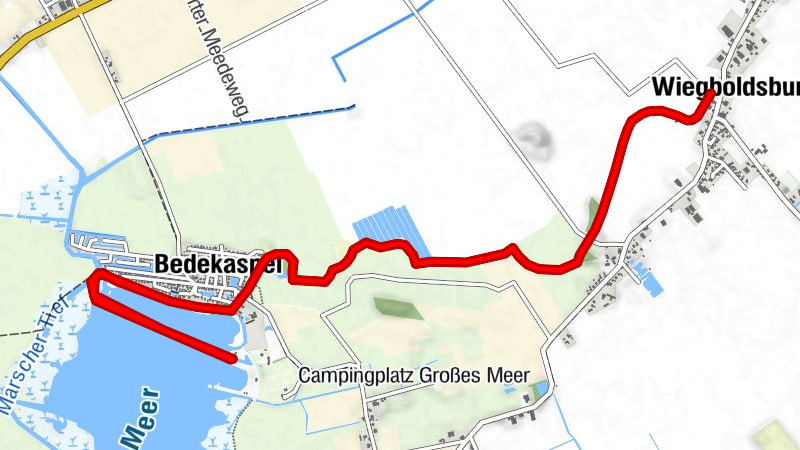 Kanutour vom Großen Meer nach Wiegboldsbur und zurück