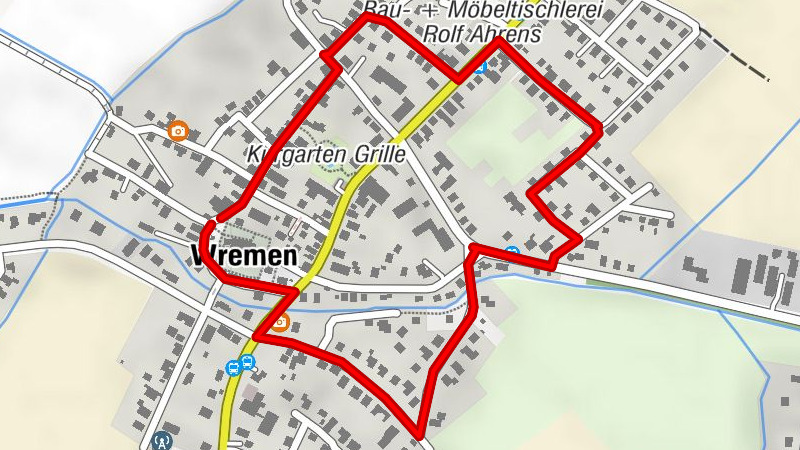 Der Dorfweg – die »Einsteiger-Route« in Wremen