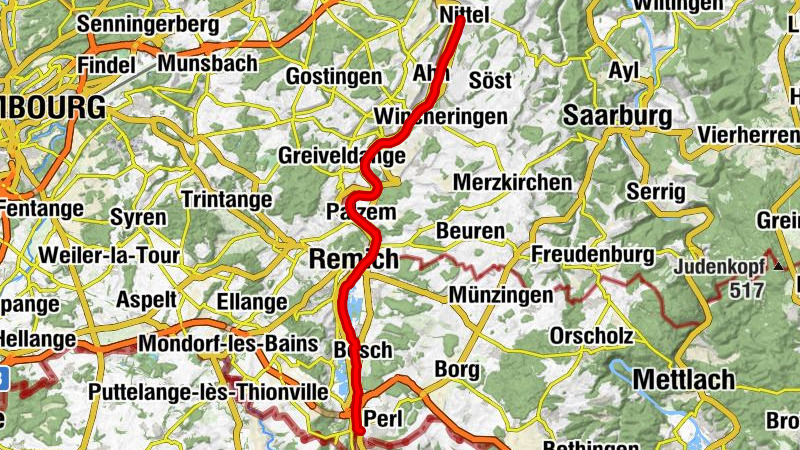 Mosel Cycle Path Section 1: From Perl to Nittel