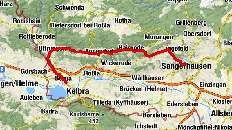 4. Von Berga-Kelbra über Questenberg zur Rosenstadt Sangerhausen