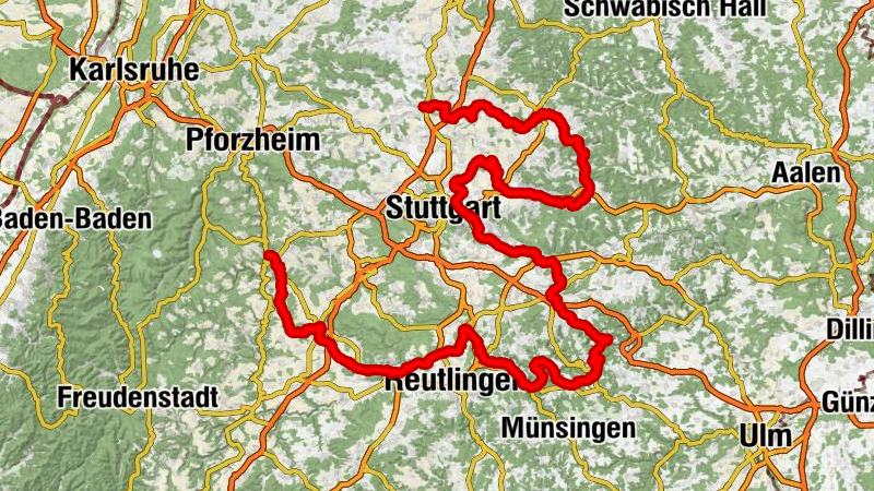 Radroute Deutsche Fachwerkstraße | Etappe Neckartal/Schwarzwald