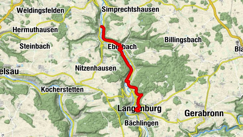 Kulturwanderweg Jagst - 8. Etappe Mulfingen-Heimhausen bis Langenburg