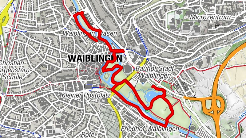 Talaue erleben ohne Barrieren in Waiblingen