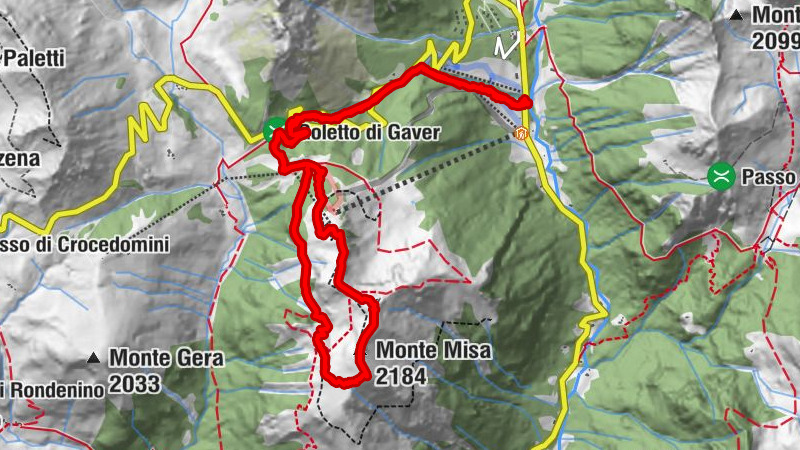 Monte Misa dalla Piana del Gaver