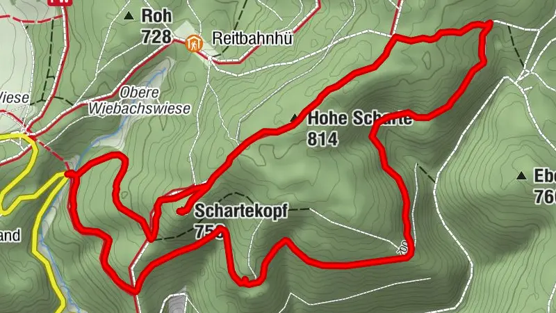 Kleinschmalkalden Schartekopf und Hohe Scharte