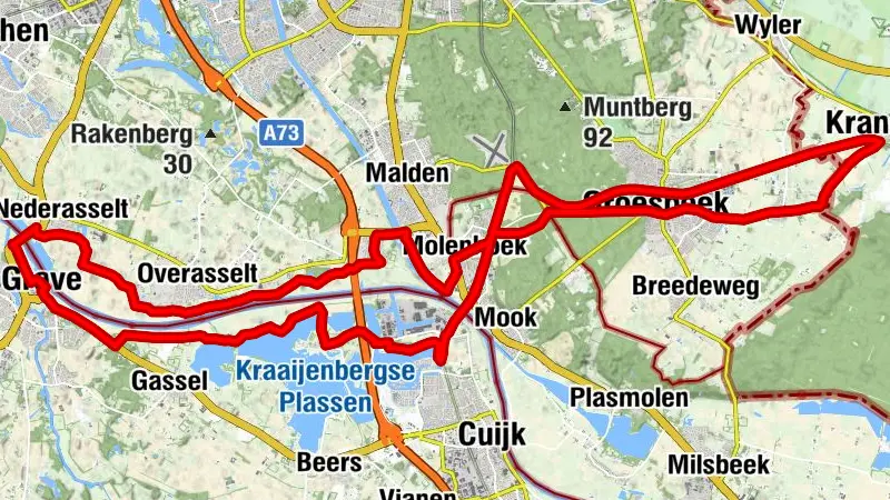 Maas-Route Kranenburg - Grave