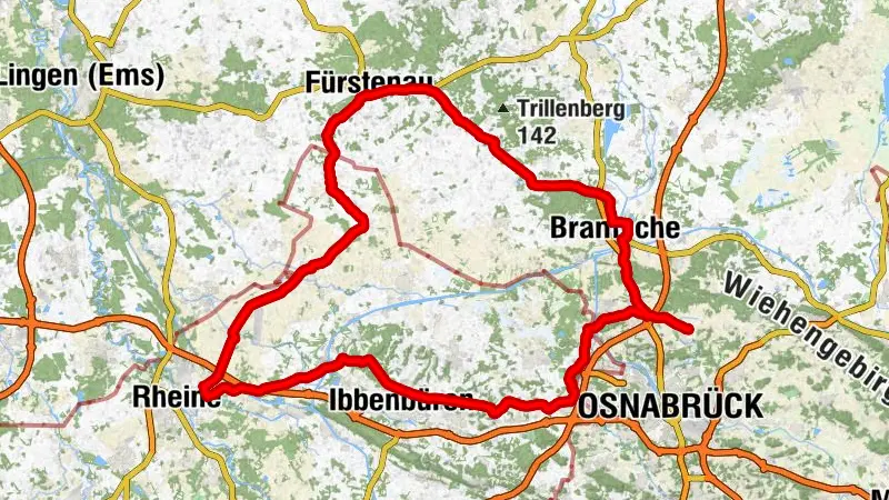 Rennradtour - Tecklenburger und Osnabrücker Land