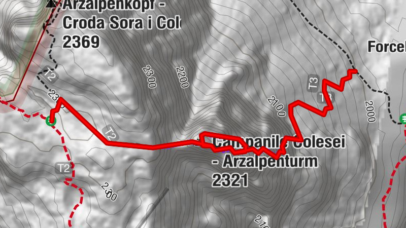 Martini Ferrata at the Bell Tower of Colesei