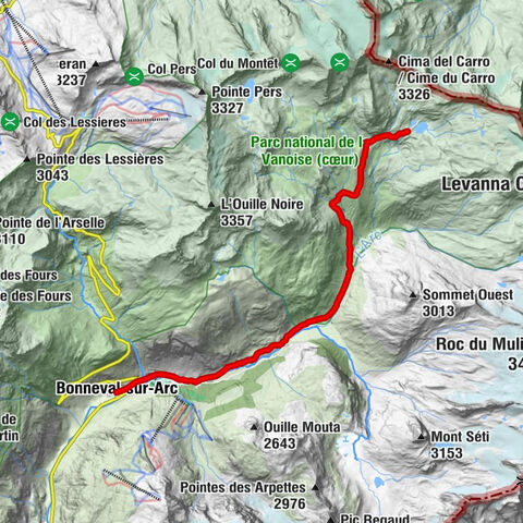 5-day Méan Martin walking tour - Stage 5 - From Refuge du Carro to Bonneval sur Arc