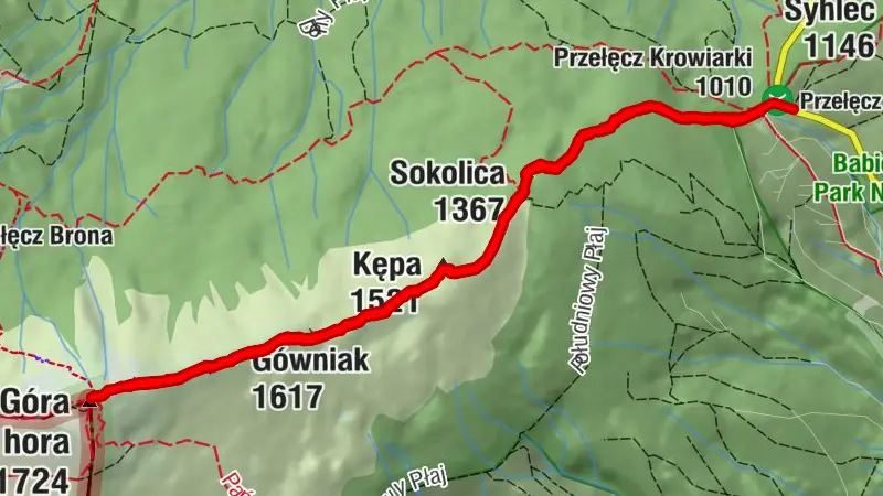 Babia Góra z Krowiarek /Polska