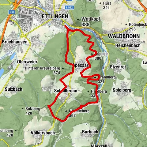 Wanderung ins Moosalbtal
