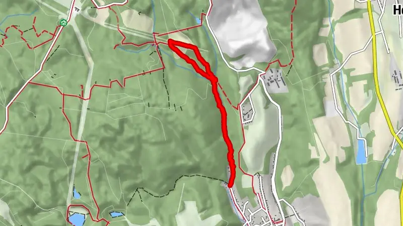 Vasasi duzzasztógát romjai és a Hársas forrás felé Vasasról indulva