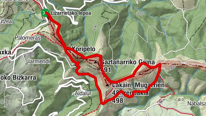 Sare - Idoietako Gaina - Xoripelo - Cabane d'Usategieta