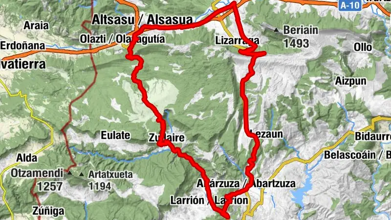 Arbizuko kanpina - Tunelgaina - Lizarragako Benta - Urbasa