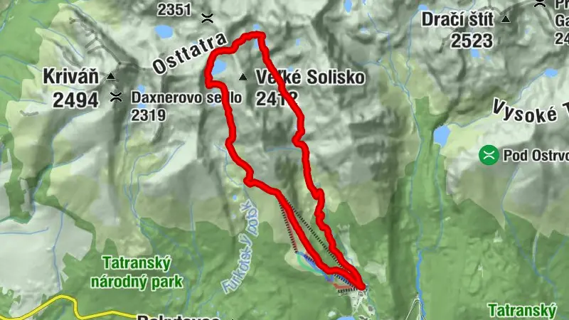 Bystra lavka - strbske pleso