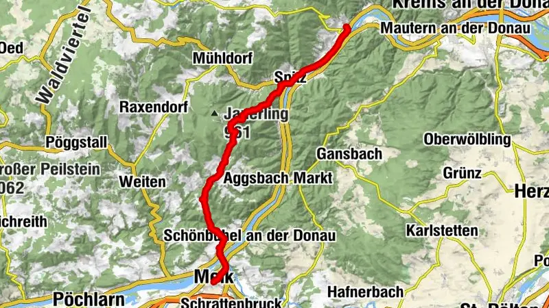 Weißenkirchen in der Wachau - Wehrkirche St. Michael - Grubkogel - Melk