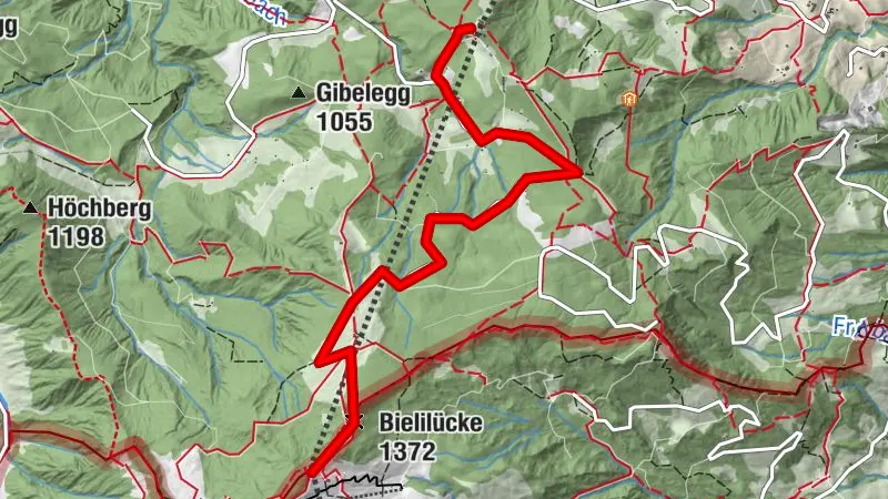 Schlitteln auf der Fräkmüntegg am Pilatus (blaue Piste)