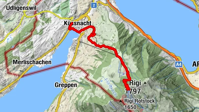 Schwyzer Höhenweg Etappe 1: Küssnacht a.R. – Rigi
