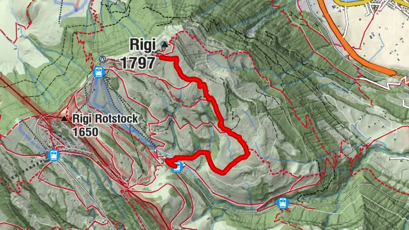 Schlittelweg Rigi Kulm-Schwändi-Rigi Klösterli