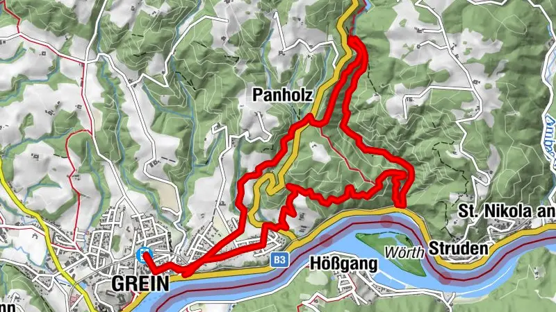 Stillensteinklamm ab Bahnhof Grein Stadt