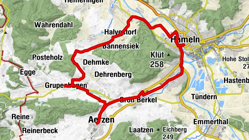 Radtour Rund um den Klüt mit Stellplätzen