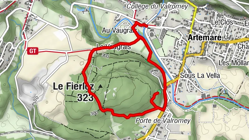 Hiking loop: Le tour du Fierloz