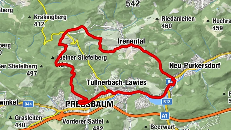 Verbindungsweg Tullnerbach-Irenental