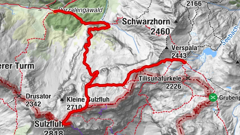 Lindauer Hütte - Gauablickhöhle - Sulzfluh - Tilisunahütte