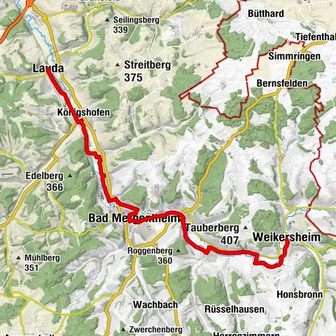 Main-Tauber-Fränkischer Rad-Achter: Ostring 5. Etappe