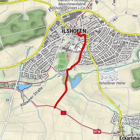 Bühlertalwanderweg - Zugang Ilshofen