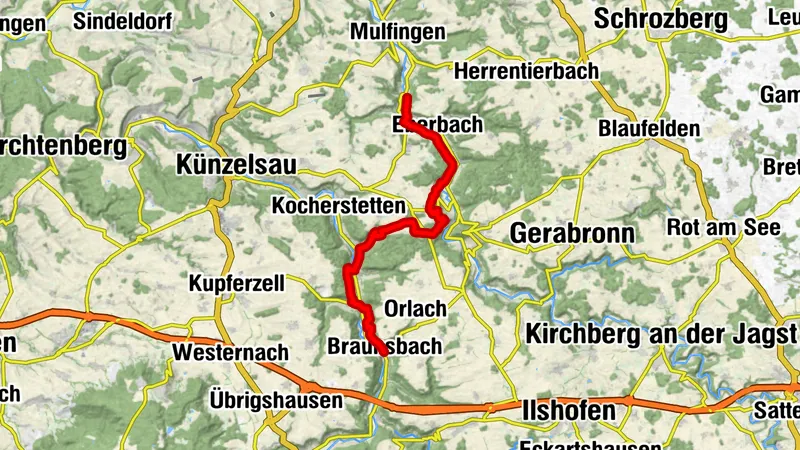 Kocher-Jagst-Trail: Kochersteig 2. Etappe - In das Jagsttal