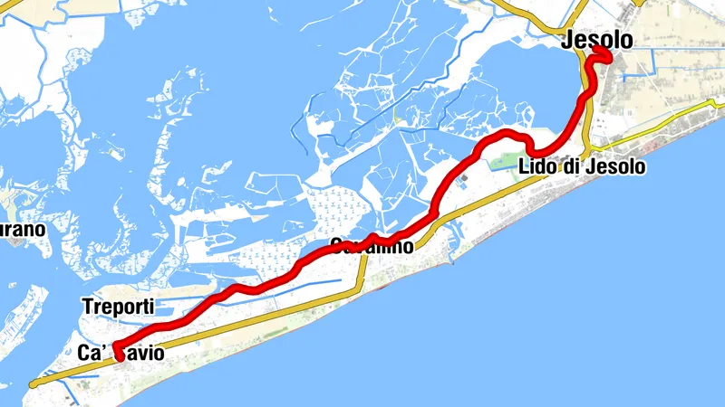 Etappe 37: Alpina Antica Trail | ET37: Jesolo - Ca' Savio