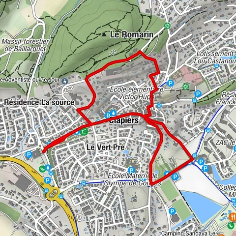 PARCOURS URBAIN: CLAPIERS PAR LE CHEMIN DES PEINTRES
