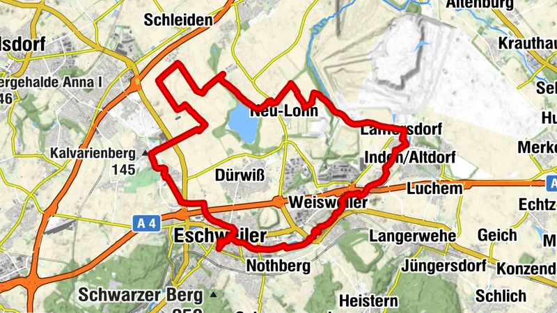 indeland: Rund um Inde & Blausteinsee