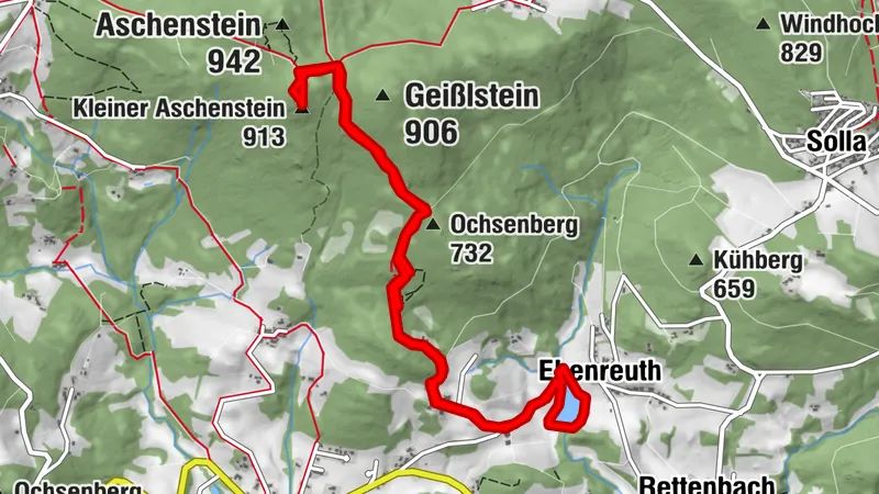 Vom Ebenreuther Stausee zum Kleinen Aschenstein