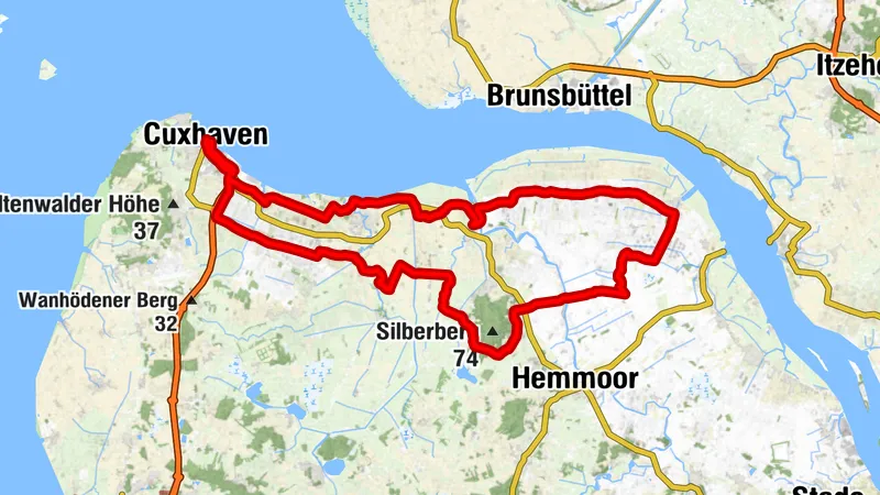 Rennradroute 3 - Die große Cuxlandtour