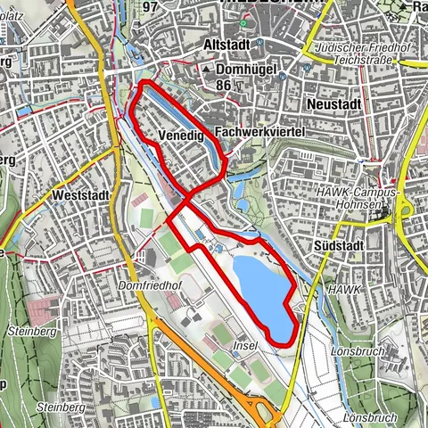 Laufstrecke Hohnsensee