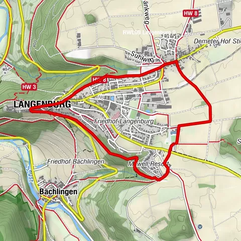 Rundwanderweg RW7: Rund um Langenburg