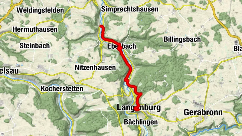 Kulturwanderweg Jagst - 8. Etappe Mulfingen-Heimhausen bis Langenburg