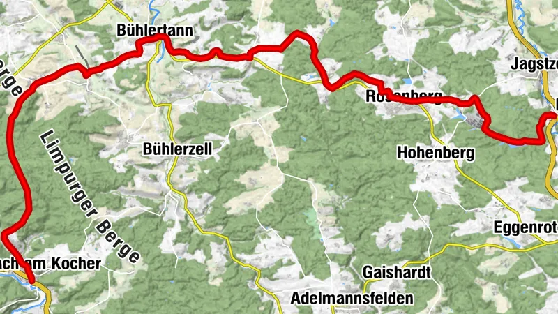 Querverbindung Q10 Sulzbach/Laufen - Jagstzell
