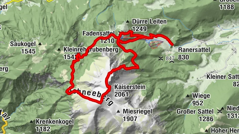 Losenheim - Nandlgrat - Schneeberg - Märchenwald
