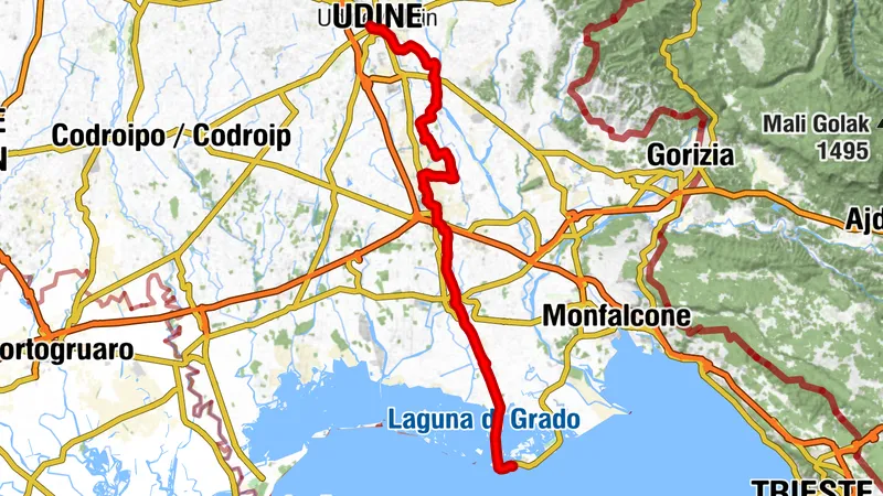 Alpe Adria von Udine nach Grado