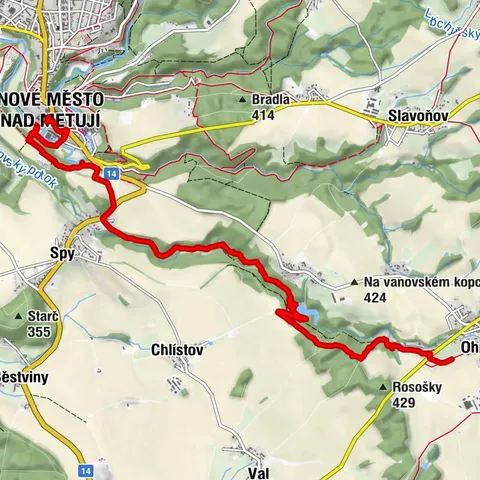 Orlické h. Ohnišov, Zákraví, N.Mesto n.M.