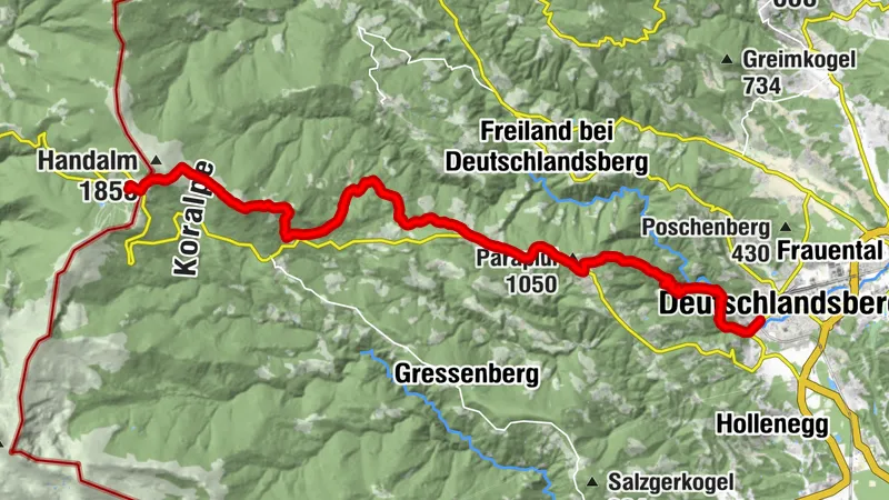 Etappe 18 Vom Gletscher zum Wein Südroute Weinebene - Deutschlandsberg
