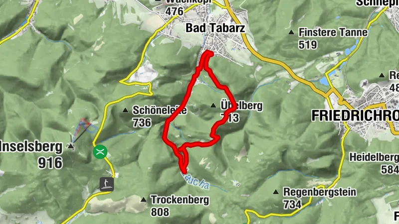 Kneipp-Terrain-Wanderweg- blau