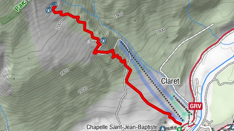 Le Claret ski touring itinerary