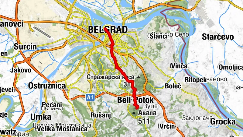ST401 Beograd - Avala