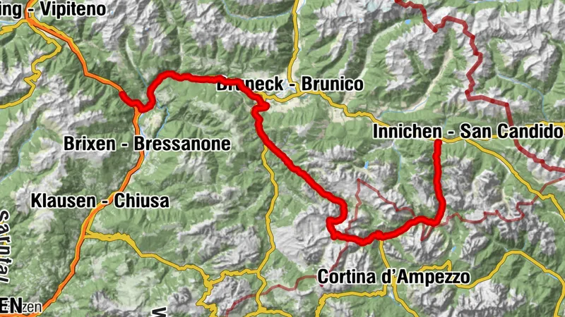 Dobbiaco/Rifugio Fanes/San Vigilio di Marebbe/Fortezza