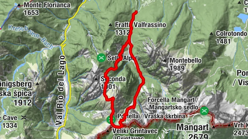 Monte Sciober Überschreitung